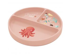 SASSI JUNIOR Assiette en Silicone - Slurpy la Pieuvre - Ds 12 mois