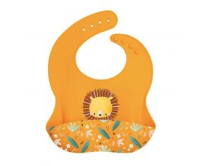 SASSI JUNIOR Bavoir en Silicone - Chompy le Lion