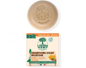 L'ARBRE VERT BIEN-TRE Shampooing Solide Nutrition Cheveux Sec et Abims - 75g 