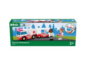 BRIO Camion Ambulance Son et Lumire - Ds 3 ans