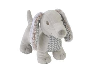 HAPPY HORSE Peluche Teckel Dex - Gris - 25 cm - Ds 12 mois