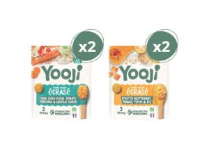 YOOJI Duo Ecrass Dahl (x2) & Risotto (x2) - 12 Repas - Ds 8 mois