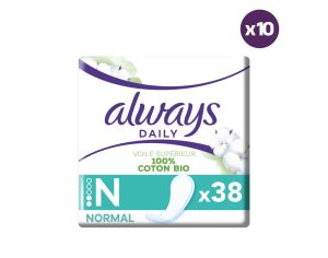 ALWAYS 10 x 38 Protge-Slips Cotton Protection - Normal