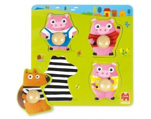 GOULA Puzzle Les 3 Petits Cochons - Ds 12 mois