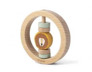 TRIXIE Hochet Rond en Bois - Mr Lion - Ds 6 mois 