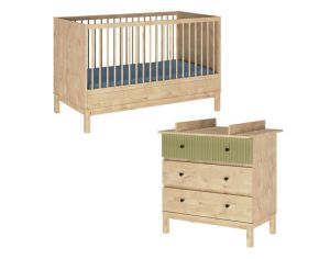 AKITEN RETAIL Mini-Chambre Bb - Kiwi Bois