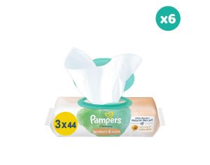 PAMPERS 6 x 132 Lingettes Harmonie Protect & Care