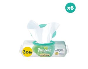 PAMPERS 6 x 138 Lingettes Harmonie New Baby 