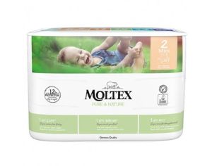 MOLTEX Couches Ecologiques Taille 2 / 3-6 kg / 38 couches