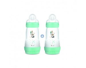 MAM Lot de 2 Biberons Anti-Coliques - Easy Start - 260 ml