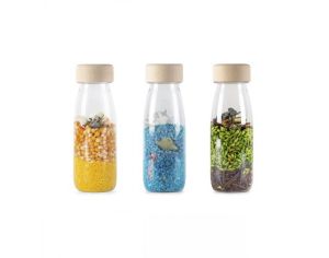 PETIT BOUM Lot de 3 Bouteilles Sensorielles - Nature - Ds 3 mois 