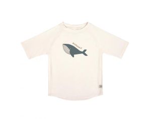 LSSIG T-Shirt Anti-UV Manches Courtes - Baleine - Blanc Cass