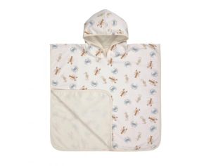 LSSIG Poncho de Plage Animaux de la Mer - Blanc Cass