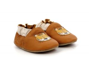 ROBEEZ Chaussons Cuir Tropical Tiger Camel