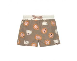 LSSIG Short de Bain - Chats Sauvages - Choco