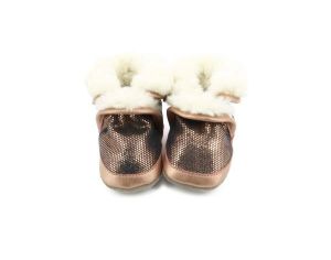 ROBEEZ Chaussons Fourrs Cool Boot Rose Mtal - 0/6 mois