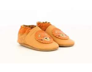 ROBEEZ Chaussons Cuir Grooar - Camel