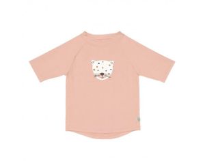 LSSIG T-Shirt Anti-UV Manches Courtes - Lopard - Rose