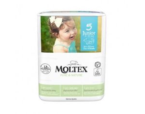 MOLTEX Couches Ecologiques Taille 5 Junior / 11-25 kg / 25 couches