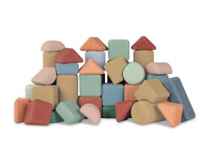 KORKO Coffret de Blocs de Construction en Lige - 40 Pices - Ds 18 mois