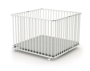 WEBABY Parc Bb Pliant en Bois  Blanc