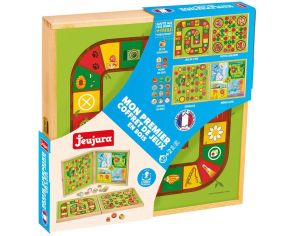 JEUJURA Mon 1er Coffret de Jeux en Bois - Ds 2 ans 