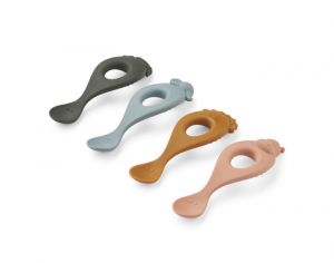 LIEWOOD Lot de 4 Cuillres en Silicone - Liva