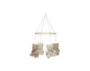 JOLLEIN Mobile Bb Teddy Bear - Naturel/Biscuit - Ds la naissance 