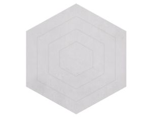 LILIPINSO Tapis Coton - Hexagone - Gris
