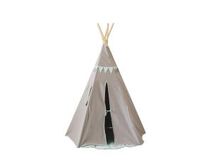 MOI MILI Tente Tipi avec Guirlande - Vert Menthe