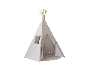 MOI MILI Tente Tipi avec Tapis - Gris Pigeon