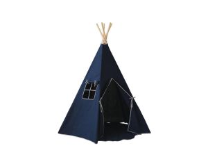 MOI MILI Tente Tipi avec Tapis - Bleu Marine