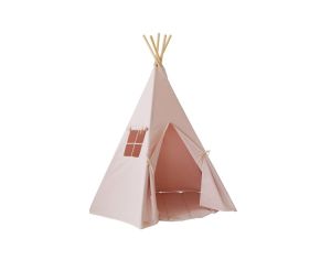 MOI MILI Tente Tipi avec Tapis - Rose et Beige