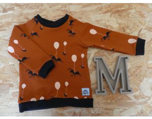 MOOMIE Sweat Fourmis - Terracotta 