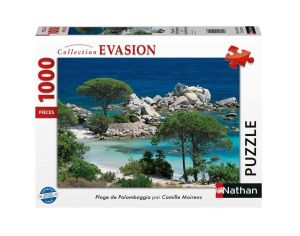 NATHAN Puzzle Plage de Palombaggia 1000 Pcs - Ds 12 ans 