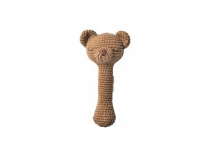 PATTI OSLO Hochet en Crochet - Petit Ours - Ds la naissance 