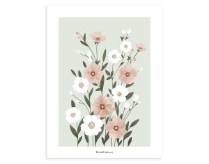 LILIPINSO Affiche Seule - Fleurs sur Tiges - 30x40 cm