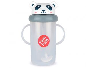 TUM TUM Grande Tasse Anti-Fuite avec Paille Leste - 300 ml - Ds 6 mois