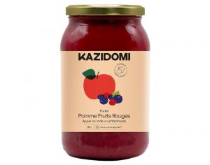 KAZIDOMI Compote Pomme Fruits Rouges - 915 g