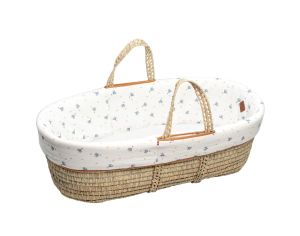 SEVIRA KIDS Couffin Bb avec Matelas, Habillage et Drap Housse - Bleuet