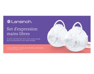 LANSINOH Set d'Expression Double Mains Libres