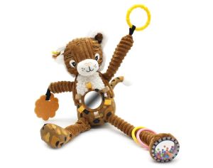 LES DGLINGOS Peluche d'Activits Nomade - Speculos le Tigre - Ds 12 mois 