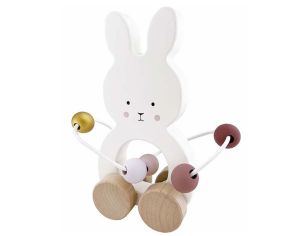 JABADABADO Jouet en Bois  Tirer - Boulier Lapin - Ds  12 mois 