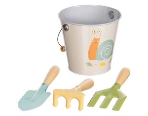 GOKI Seau et Outils de Jardin - Escargot - Ds 3 ans 