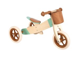 SMALL FOOT COMPANY Draisienne Tricycle 2 en 1 Maxi Brun - caramel - Ds 1 an 