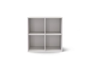 AKITEN RETAIL Meuble de Rangement - 4 Cases - Kenan Blanc