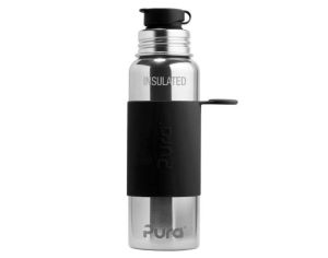 PURA Gourde Isotherme Sport en Inox - Black - 650 ml 