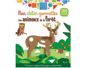 PICCOLIA Mon Atelier Gommettes - Les Animaux de la Fort - Ds 2 ans 