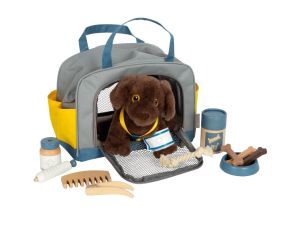 SMALL FOOT COMPANY Chien avec Sac et Kit de Soins - Ds 2 ans 