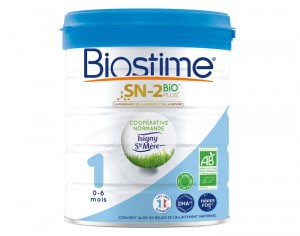 Biostime SN-2 Bio Plus - Lait infantile Bio 1er âge en poudre de 0 à 6 mois  (800g) : : Epicerie